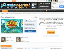 Tablet Screenshot of gameinterlude.com